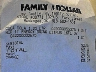 716 BPA store receipt