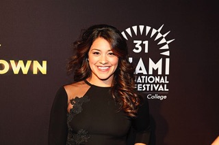 Gina Rodriguez at Filly Brown Miami premiere